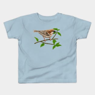 Russet sparrow Kids T-Shirt